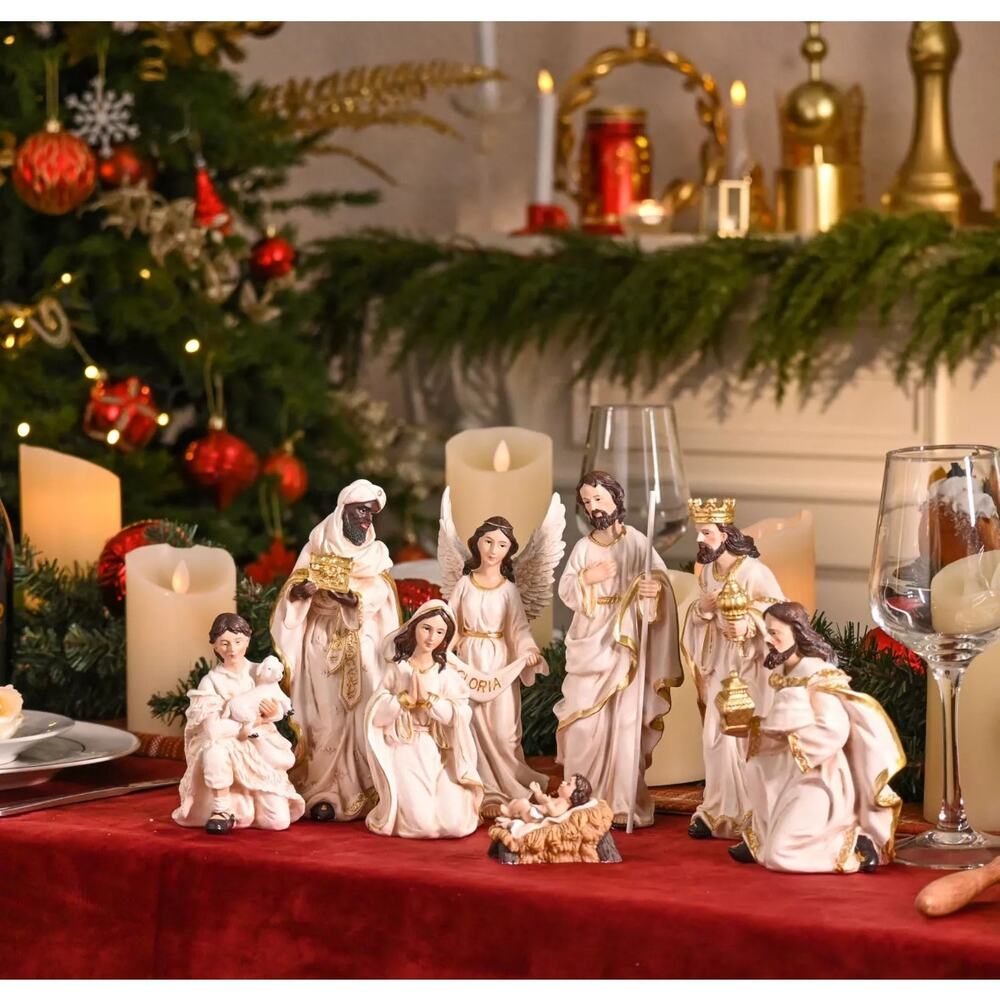 Valery Madelyn Christmas 8 Piece Nativity Sets & Figures Resin 8”